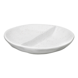 Ecology Speckle Salt & Pepper Pinch Dish Milk