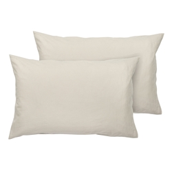 Ecology Dream Pillow Case Pair Stone
