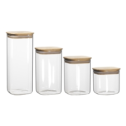 Pantry Square Canisters Set of 4