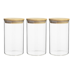 Ecology Pantry Set of 3 Round Canisters