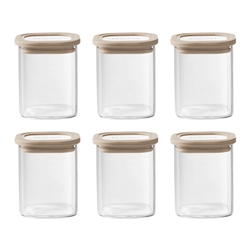 Ecology Store Set of 6 Square Spice Jars