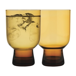 Ecology Arlo Set of 4 Tumblers 275ml Amber