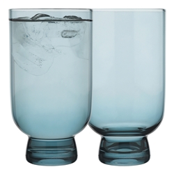 Ecology Arlo Set of 4 HiBall Tumblers Indigo