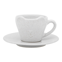 Ecology Teddy Babychino Cup and Saucer 60ml Oatmeal