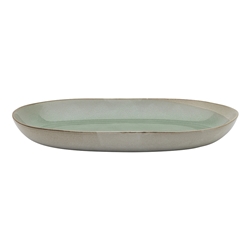 Ecology Galet Shallow Oval Bowl 36cm Sage