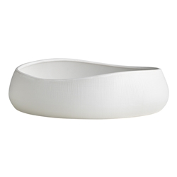 Ecology Bisque Oval Bowl 30cm White