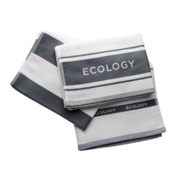 Fold Set of 3 Tea Towels Slate 50 x 75cm