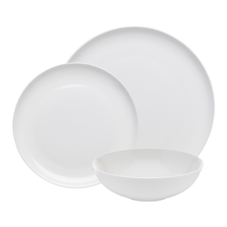 Canvas 12 Piece Dinner Set White