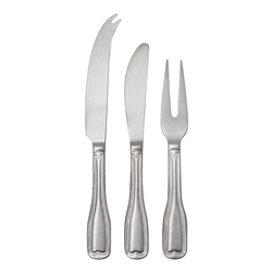 Ecology Anais Set of 3 Cheese Knives Vintage Silver