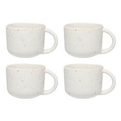 Ecology Domus Set of 4 Mugs Ecru 270ml