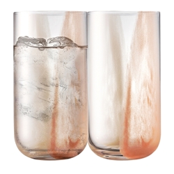 Ecology Kaia Set of 4 Hi Ball Tumblers 450ml Petal