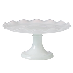 Ecology Ruffle Cake Stand 26cm White