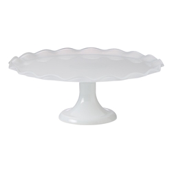 Ecology Ruffle Cake Stand 20cm White