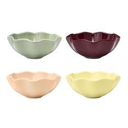 Ecology Ruffle Set of 4 Dip Bowls Market Garden