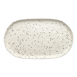Speckle Polka Oval Serving Platter 40cm