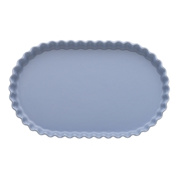 Ecology Ruffle Oval Serving Bowl Twilight 25cm