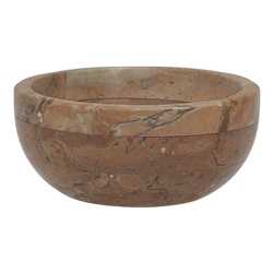 Ecology Earth Round Bowl 9cm Red Alicante Marble 