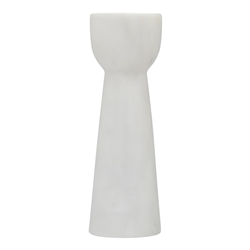 Ecology Artifact White Marble Candle Holder Small