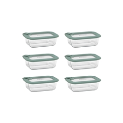 Ecology Store Set of 6 Rectangle Containers 15cm