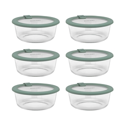 Ecology Store Set of 6 Round Food Containers 15.5cm
