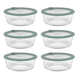 Ecology Store Set of 6 Round Food Containers 17.5cm