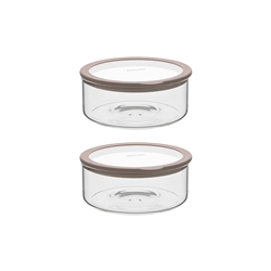 Ecology Store Set of 2 Barrel Food Containers 1.8L