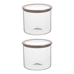 Ecology Store Set of 2 Barrel Food Containers 4.3L