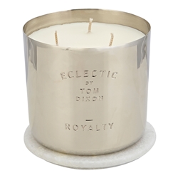Tom Dixon Eclectic Royalty Candle Silver Large 9.2 x 9.5cm
