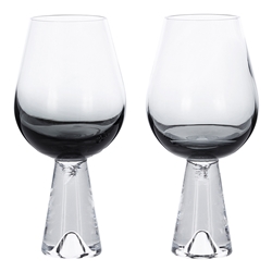 Tom Dixon Tank Wine Glass Black 420ml Set of 2