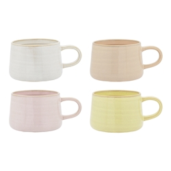 Ecology Ottawa Set of 4 Mugs 365ml Frost, Lemon, Peach, Lilac