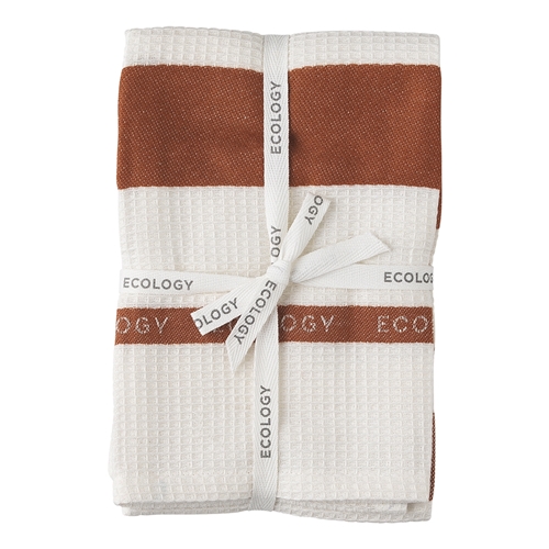 Foundation Set2 Tea Towel Rust - Ecology Homewares - Ecology Homewares