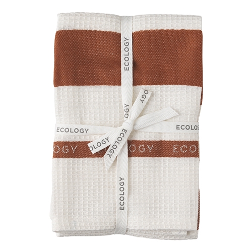 Ecology Foundation Set of 2 Tea Towels Rust