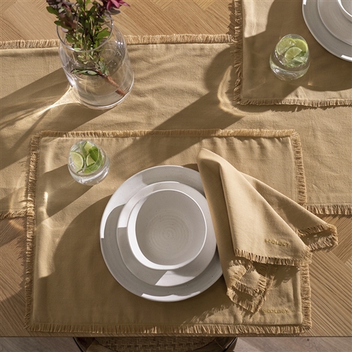 Ecology Fray Small Table Cloth Dijon