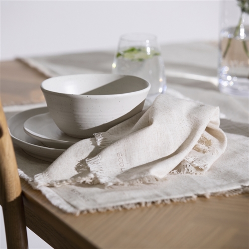 Ecology Fray Set of 4 Napkins Flax