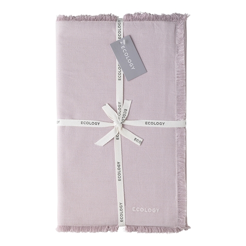 Ecology Fray Table Runner Lilac