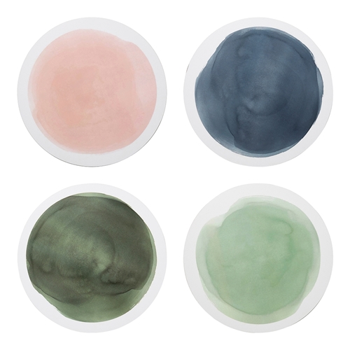 Ecology Watercolour Seaside Set of 4 Coasters 10cm