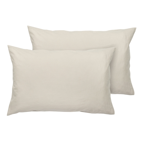 Ecology Dream Pillow Case Pair Stone