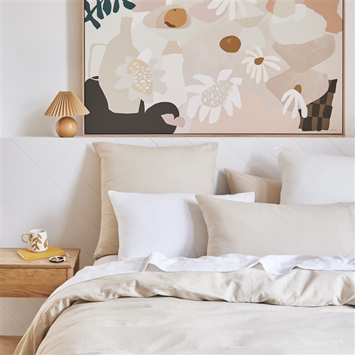 Ecology Dream Pillow Case Pair Stone