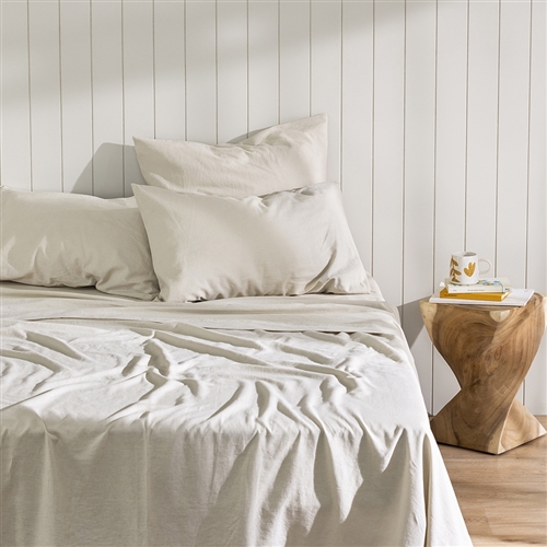 Ecology Dream Flat Sheet Queen Stone
