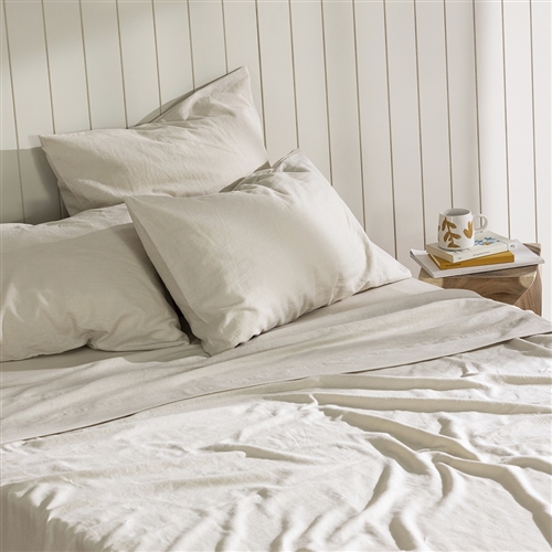 Ecology Dream Flat Sheet Queen Stone