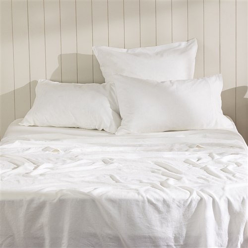 Ecology Dream Fitted Sheet White