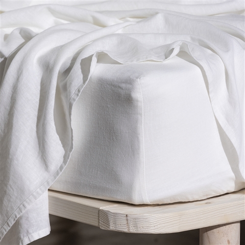 Ecology Dream Fitted Sheet White