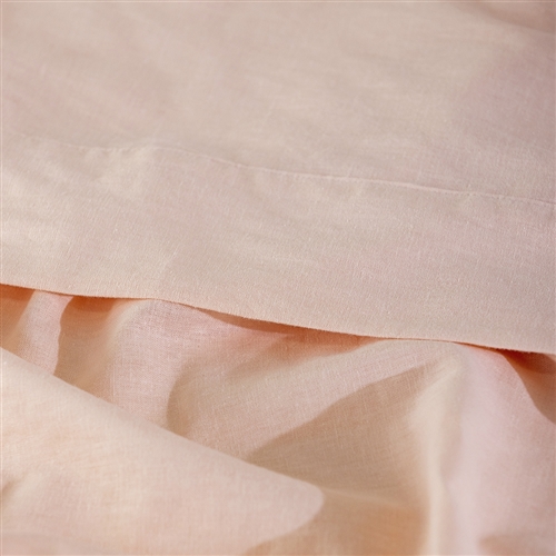 Ecology Dream Fitted Sheet Queen Peach
