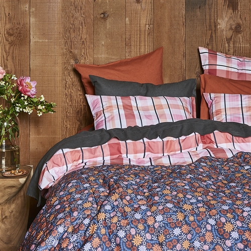 Isla Check Quilt Cover King