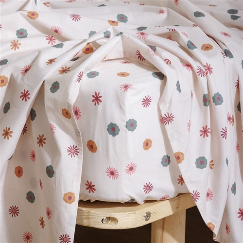 Ecology Wildflower Flat Sheet Queen