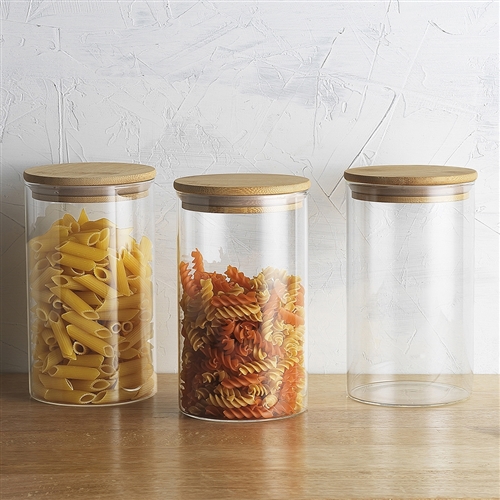 Ecology Pantry Set of 3 Round Canisters