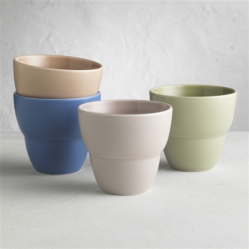 Ecology Alba Set of 4 Latte Cups 200ml Blush,Cornflower,Sage,Lilac