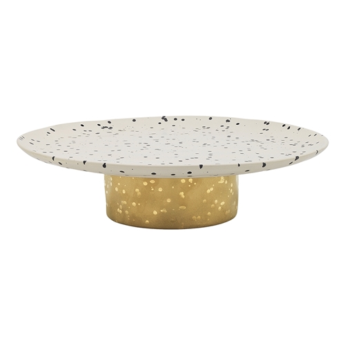 Ecology Speckle Footed Cake Stand 32cm Polka
Gold Foot