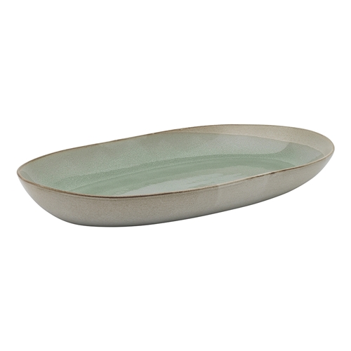 Ecology Galet Shallow Oval Bowl 36cm Sage