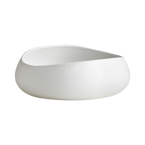 Ecology Bisque Round Bowl 29cm White